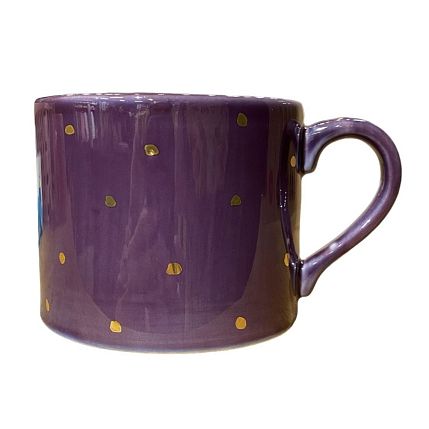 Кружка ручной работы NF ceramics «Я просто очень тебя люблю», фиолетовая, керамика, 500 мл, фото 2.