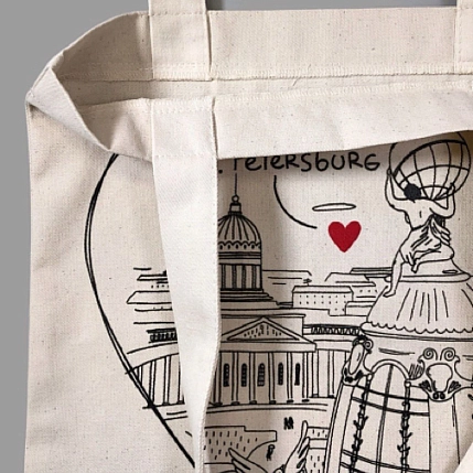 Шоппер Подписные изделия «Дом Зингера», белый, фото 3.