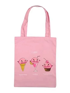 Сумка шоппер «Рыба-капля», розовый