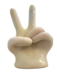 Подставка для колец ручной работы Рука, керамика