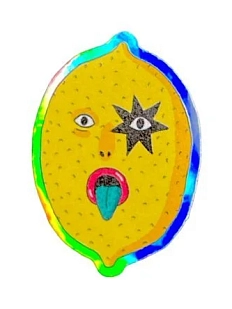 Стикер Валя Карнавалова «Лимон», голографический