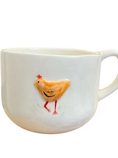 Кружка ручной работы DARI DARI «Курочка», керамика, 350 мл