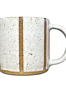 Кружка ручной работы Полосы, керамика, 300 мл