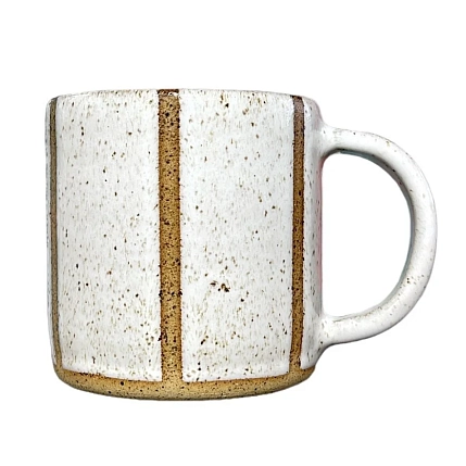 Кружка ручной работы Полосы, керамика, 300 мл, фото 1.