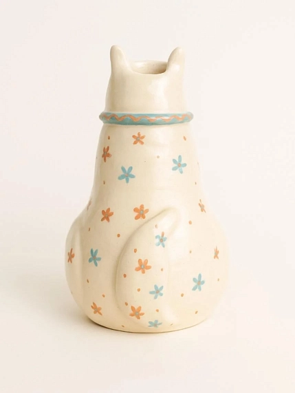 Ваза РиРи керамика «Кошка в шарфике», керамика, фото 2.