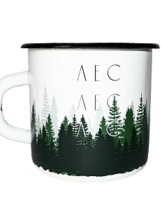 Эмалированная кружка Магтрэп «‎Лес», белая, 400 мл