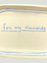 Блюдце ручной работы «For my diamonds», керамика, 17 см, превью фото 2
