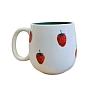 Кружка ручной работы Ким керамика с росписью Лис с клубникой, фарфор, 350 мл, превью фото 2
