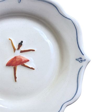 Тарелка ручной работы «Балерина», фото 2.