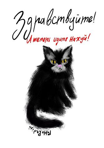 Тетрадь Pablo Radini «Здравствуйте! А теперь идите н***й!», А5, 40 листов, белый, фото 1.