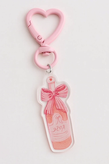 Брелок «Розовое шампанское», 5 см, фото 2.