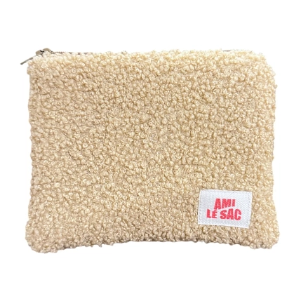 Мини-кошелёк ручной работы АМИ (Ami lé sac), коричневый, барашек, фото 1.