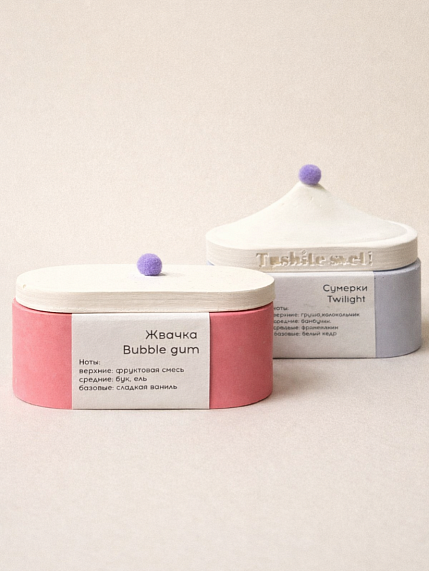 Крышка для интeрьерной свечи Tushite svet «Помпончик», гипс, фото 5.