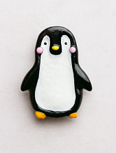 Брошь Радость Рядом «Пингвиненок», полимерная глина