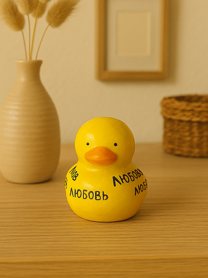 Керамическая фигурка Уточка с надписями «Любовь», фото 3.