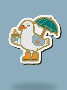 Значок WAF WAF «Питерская чайка»