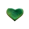 Брошь ручной работы КерамЕлКа «Сердце большое», зеленое, керамика, превью фото 1