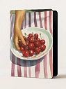 Обложка на паспорт DARI DARI «Тарелка черешни на полосатой скатерти», искусственная кожа, превью фото 1