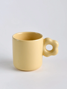 Кружка ручной работы ОХ! керамика «Цвет-ок», жёлтая, керамика, 480 мл