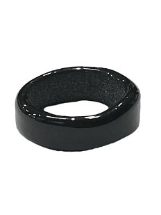 Кольцо Керко стеклянное черное