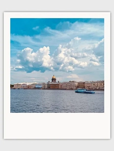 Открытка полароид Маргарита Голуб «Исаакиевский собор»