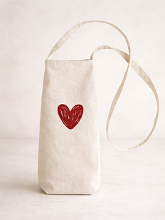 Сумка для вина «Сердечко», 32*15 см