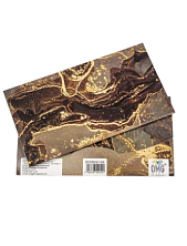 Конверт подарочный «Мрамор», коричневый