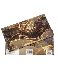 Конверт подарочный «Мрамор», коричневый