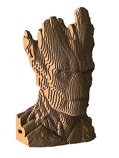 Собранный картонный бюст 3D «Грут»