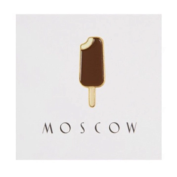 Металлический значок Heart of Moscow «Эскимо» серия Москва, фото 1.