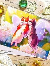 Открытка «Кото-феи», А6