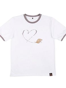 Футболка ШКЯ x Barking store «С любовью», L муж., серый