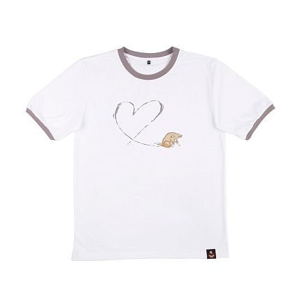 Футболка ШКЯ x Barking store «С любовью», L муж., серый, фото 1.