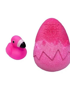 Бомбочка для ванны Boom Shop «Розовый фламинго», розовая