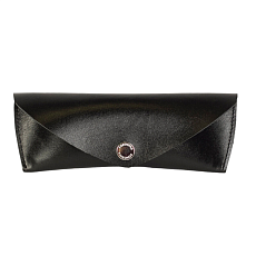 Футляр для очков Kokosina bags, натуральная кожа, чёрный