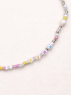 Чокер ручной работы Радость Рядом с надписью «Лупа», бисер