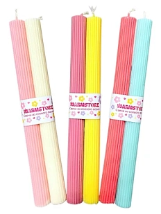 Набор свечей ручной работы «Башня», 2 штуки