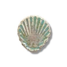 Брошь ручной работы «Ракушка», Partala ceramics