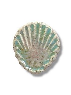 Брошь ручной работы «Ракушка», Partala ceramics