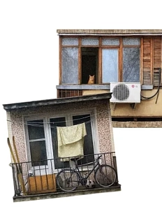 Набор магнитов «Выросли и уехали. Балконы 1»