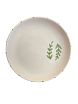 Тарелка ручной работы Молис Керамика «Веточки», белая, керамика, 14 см, превью фото 1