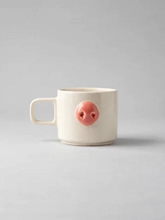 Кружка ручной работы АН2К Розовый носик, керамика, 250 мл