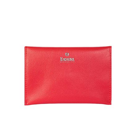 Кошелёк-конверт для документов ручной работы, Kokosina bags, натуральная кожа, красный, фото 2.