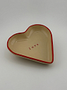 Тарелка ручной работы в форме сердечка «Love», керамика, 12см, превью фото 4