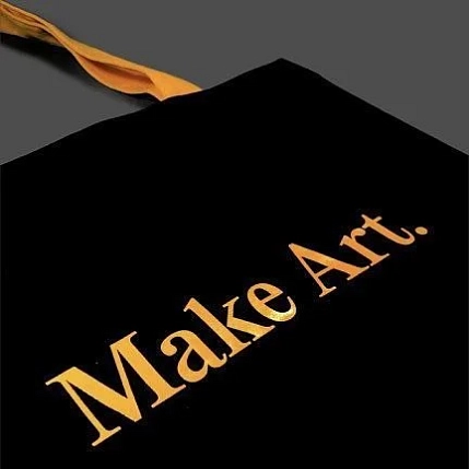 Сумка шоппер «Make Art», чёрный, фото 3.