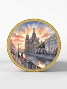 Монпансье Настоящий сувенир «Закат у Спаса на Крови», с наклейкой
