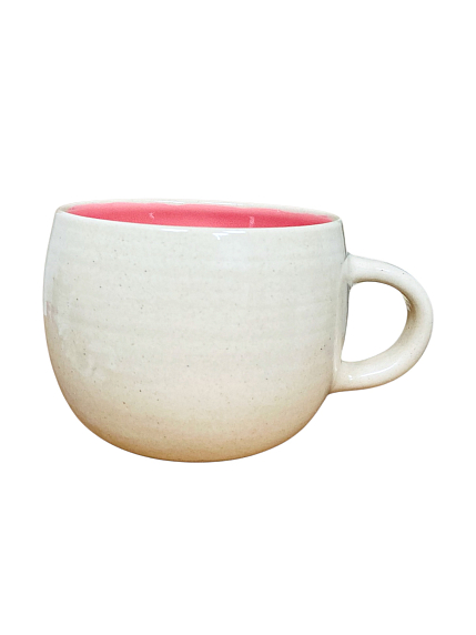 Кружка ручной работы «Грудь с цветочком», 380 мл, фото 2.