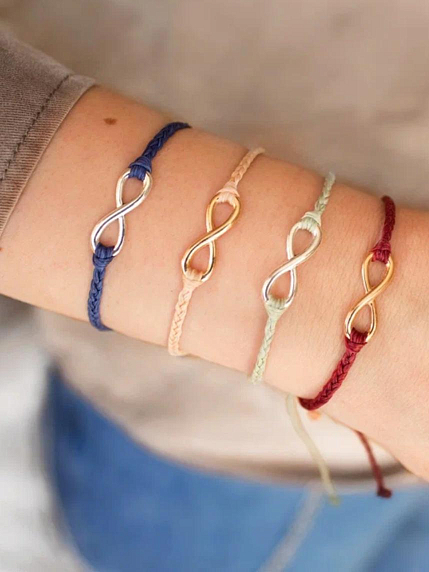 Браслет WAF WAF «Бесконечность», темно-синий, фото 4.