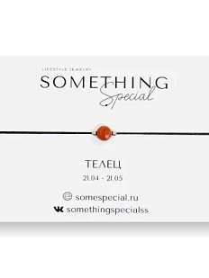 Браслет Something Special с натуральным камнем на нити «Телец», в ассортименте