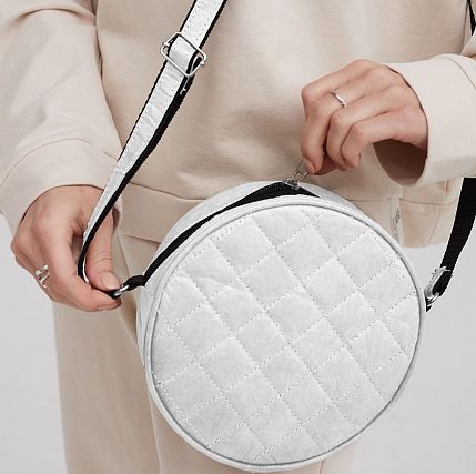 Сумка Ranzel Bags «Lima White», тайвек, белая, фото 2.
